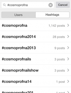 Cosmoprof North America Instagram Hashtag